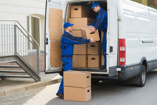 Apartment moving process in Cannhall with furniture handling