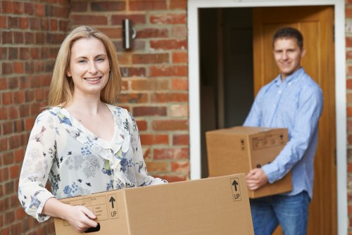 Packed storage unit representing removals and storage services in Cannhall