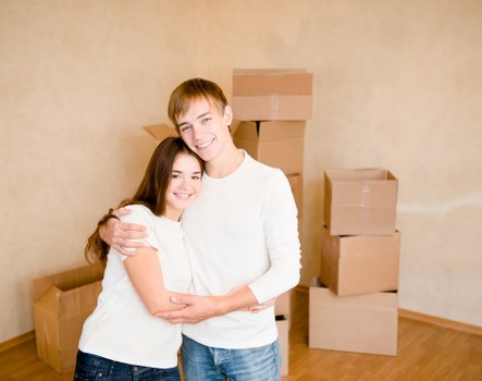 Small storage removal job with boxes and furniture in a residential property