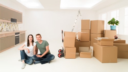 Prepared dining table and bedroom furniture for storage
